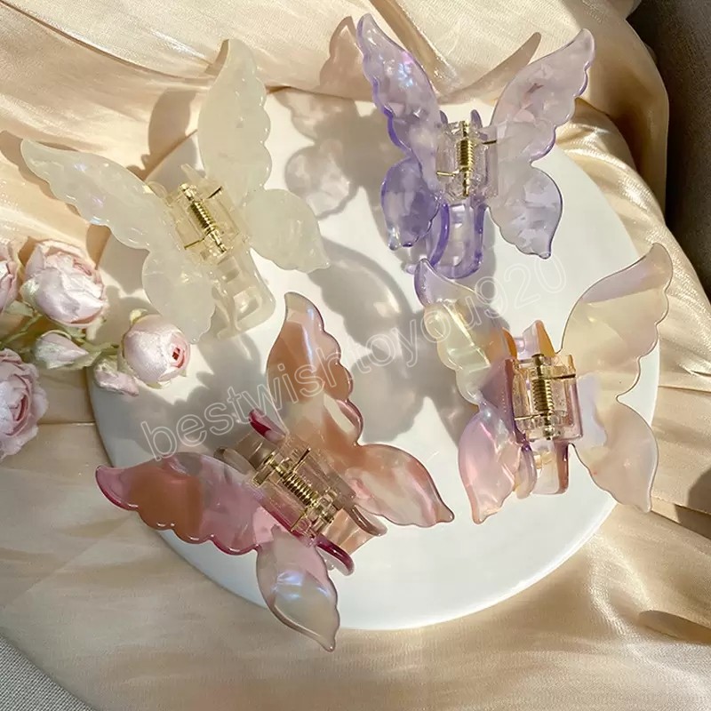 Fashion Jewelry French Retro Butterfly Hairpin Hair Clip for Women Girls Resin Barrette Back Head Barrettes Hair Grab Headdress Accessory
Fashion Jewelry French Retro Butterfly Hairpin Hair Clip for Women Girls Resin Barrette Back Head Barrettes Hair Grab Headdress Accessory