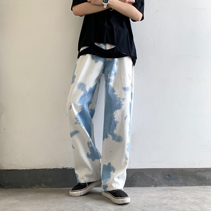 Men's Jeans Men's High Street Casual Pants Blue Sky And White Clouds Printing Dye Gradient Loose Straight Fashion TrousersMen's Bert22
Men's Jeans Men's High Street Casual Pants Blue Sky And White Clouds Printing Dye Gradient Loose Straight Fashion TrousersMen's Bert22