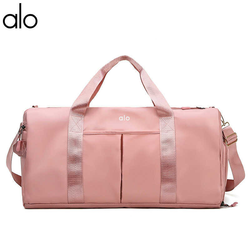 Alo double dry and wet separation gym bag swimming training sports bags portable messenger travel yoga bag, Light purple
Alo double dry and wet separation gym bag swimming training sports bags portable messenger travel yoga bag, Light purple