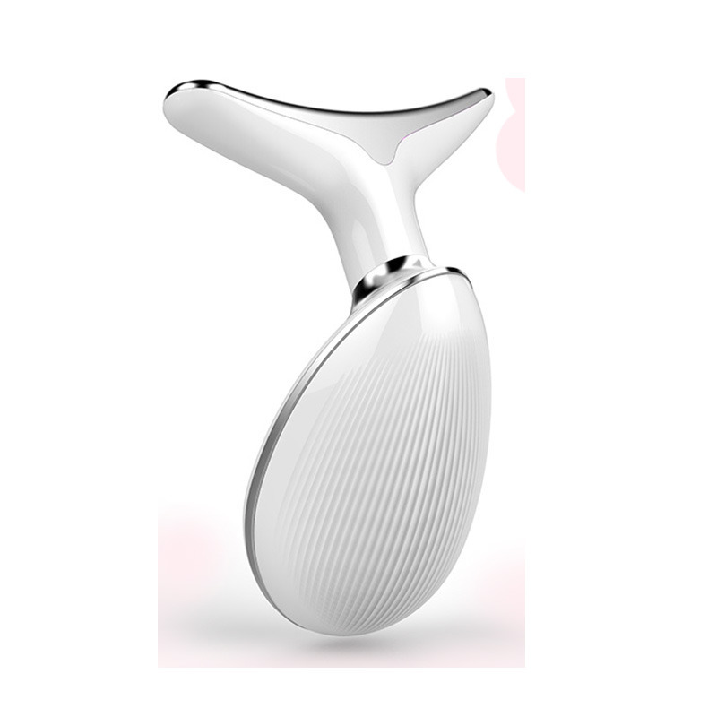 EMS Thermal Neck Lifting and Tighten Massager Electric Microcurrent Wrinkle Remover LED Pon Face Beauty Device for Woman 220428