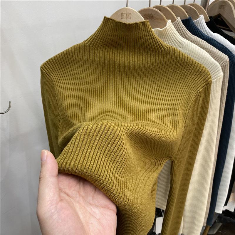Women' Sweaters Autumn Winter America Style Tops Slim Pure Color Mock Neck Bottoming Women' Pullover M02Women, Black
Women' Sweaters Autumn Winter America Style Tops Slim Pure Color Mock Neck Bottoming Women' Pullover M02Women, Black