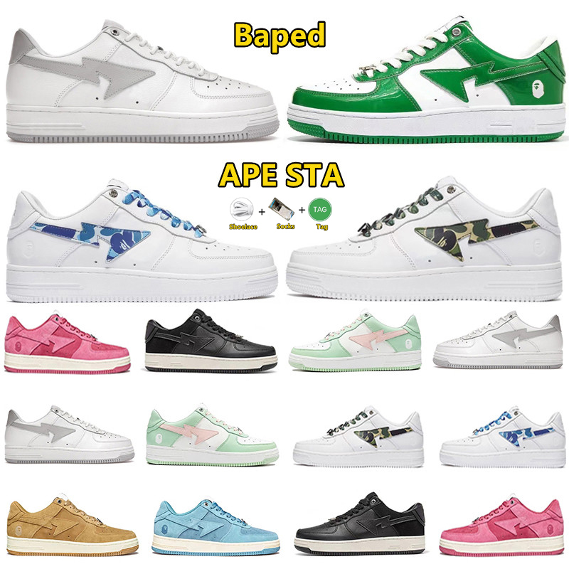Bapestas baped Ape Sta SK8 mens women Casual Shoes bapesta Designer camo black white green red orange camouflage trainers sports sneakers Fashion Platform shoes, Pay for box
Bapestas baped Ape Sta SK8 mens women Casual Shoes bapesta Designer camo black white green red orange camouflage trainers sports sneakers Fashion Platform shoes, Pay for box
