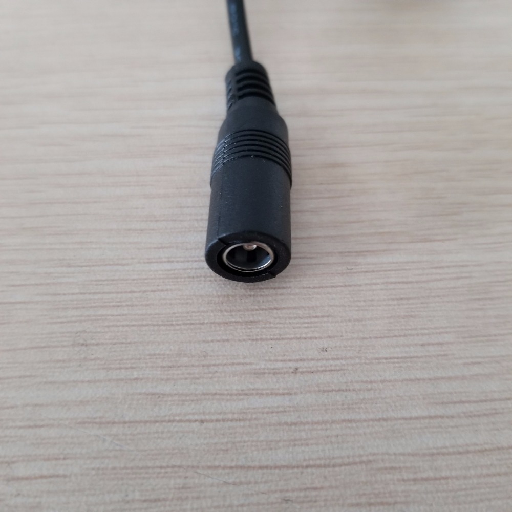 DC 12V 5.5mm Male to Female Power Adapter Cable Converter Connecter 1M Black