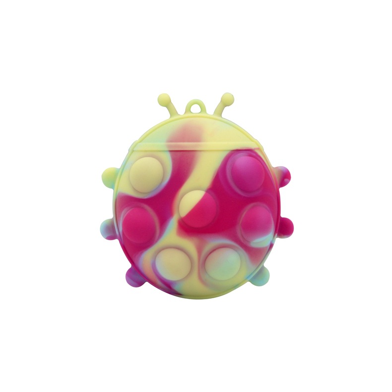 Fidget Toys 2022 New Silicone Seven Star Ladybug 3D Decompression Ball Toy Children's Puzzle Kneading Music Grip Ball