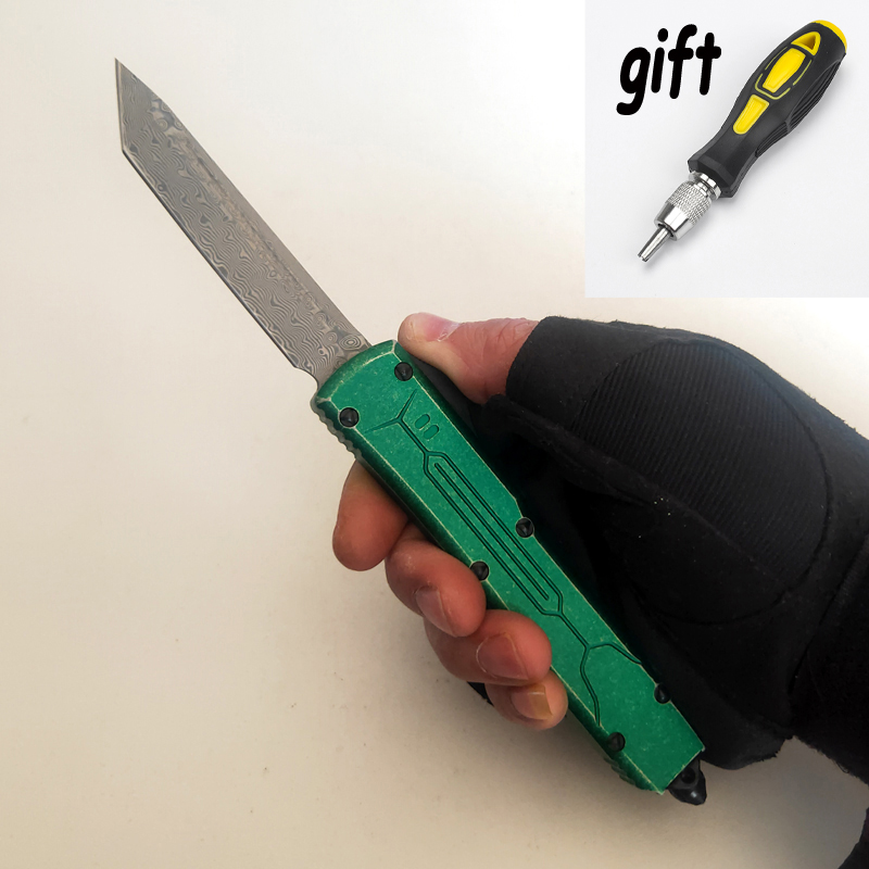 Limited Custom Version UT Bounty Hunter Damascus Knives Practical Outdoor Tactical Folding Knife Carbide CNC 7075 Aluminum Handle Camping Hunting Pocket EDC
Limited Custom Version UT Bounty Hunter Damascus Knives Practical Outdoor Tactical Folding Knife Carbide CNC 7075 Aluminum Handle Camping Hunting Pocket EDC