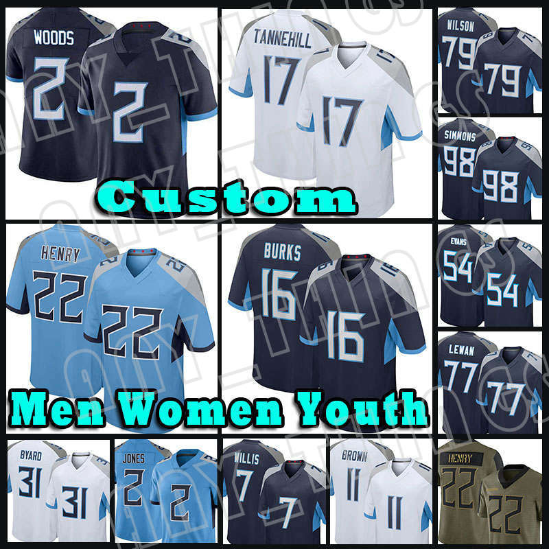 22 Derrick Henry 16 Treylon Burks Football Jersey 2 Robert Woods 7 Malik Willis 17 Ryan Tannehill Jeffery Simmons Kevin Byard Taylor Lewan Steve McNair Rashaan Evans, Custom men (t t)
22 Derrick Henry 16 Treylon Burks Football Jersey 2 Robert Woods 7 Malik Willis 17 Ryan Tannehill Jeffery Simmons Kevin Byard Taylor Lewan Steve McNair Rashaan Evans, Custom men (t t)