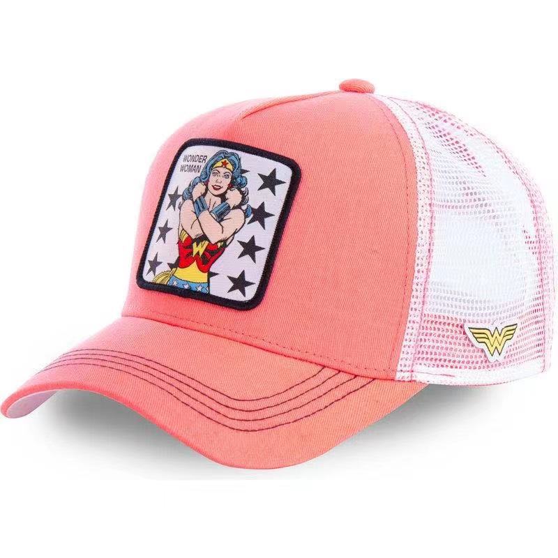 Stingy Brim Hats Embroidered Cotton Wonder d Woman Netball Cap Cartoon Netball Caps for Men and Women Fashion, Pink
Stingy Brim Hats Embroidered Cotton Wonder d Woman Netball Cap Cartoon Netball Caps for Men and Women Fashion, Pink