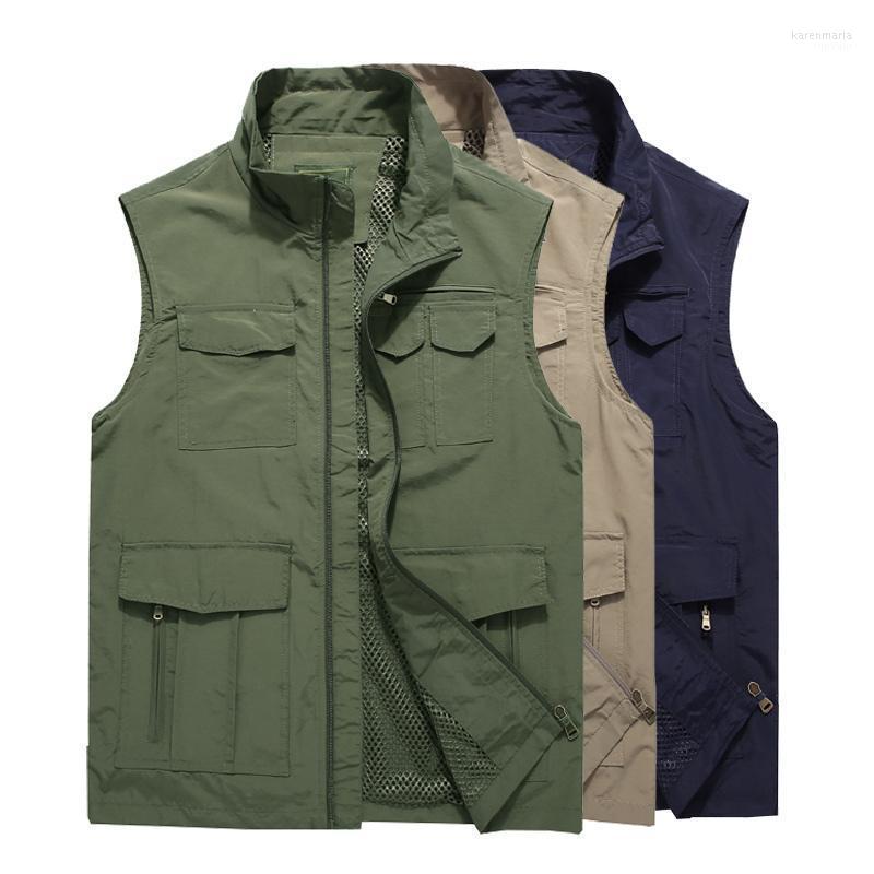 Men's Vests 2022 Summer Outdoor Men Multi-Pocket Classic Waistcoat Male Sleeveless Tactical Military Camping Vest Chaleco Hombre Kare22, Blue
Men's Vests 2022 Summer Outdoor Men Multi-Pocket Classic Waistcoat Male Sleeveless Tactical Military Camping Vest Chaleco Hombre Kare22, Blue