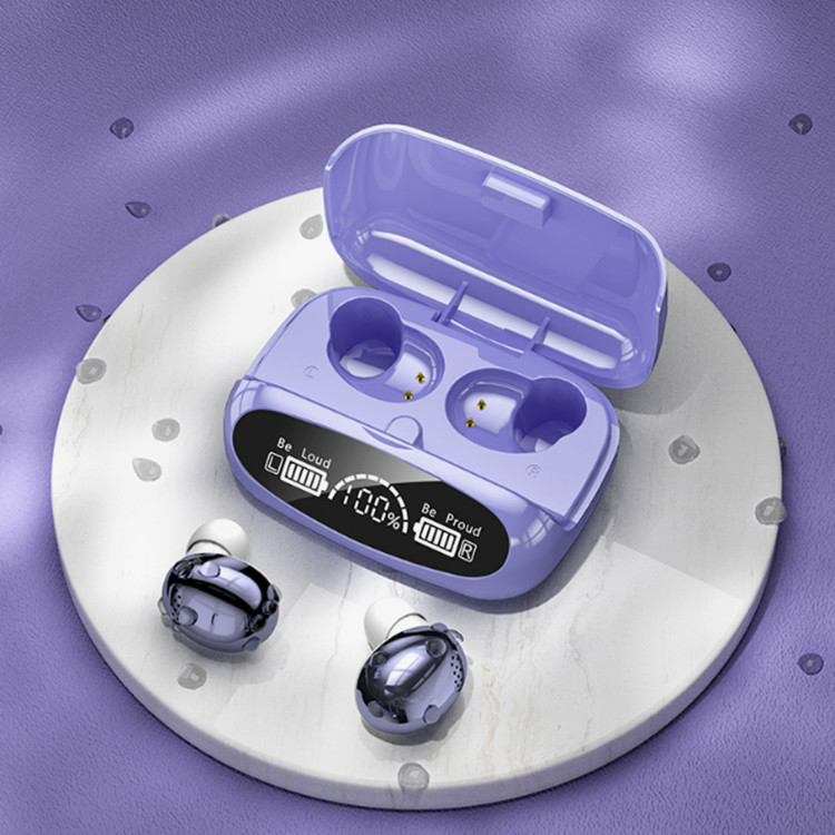 M32 Wireless Bluetooth Earphones HIFI Surround Sound LED Screen Display IPX7 Waterproof No Delay Electroplating Fashion Headsets, Black 
M32 Wireless Bluetooth Earphones HIFI Surround Sound LED Screen Display IPX7 Waterproof No Delay Electroplating Fashion Headsets, Black