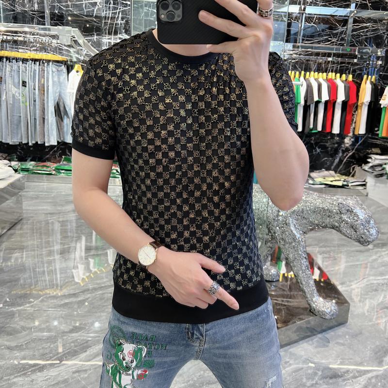 Men's T-Shirts Luxury Gold Stretch Clothes For Mens Fashion Silk Elastic T Shirts Royal Blue Large Size Shiny Tee Party Club OutfitsMen's
Men's T-Shirts Luxury Gold Stretch Clothes For Mens Fashion Silk Elastic T Shirts Royal Blue Large Size Shiny Tee Party Club OutfitsMen's