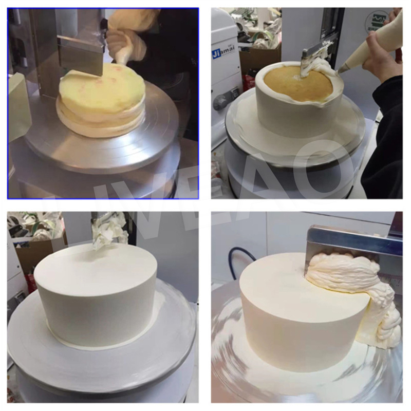 2022 Semi Automatic Kitchen Birthday Cake Smoothing Machine Cake Plastering Cream Layer Filling Maker3550271