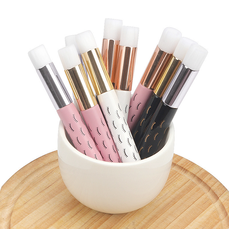 10 Eyelash Cleaning Brush lash extension Shampoo Applicator Eyebrow Nose Wash Bottle Skin Care Makeup Tool clean Supplies 220722
