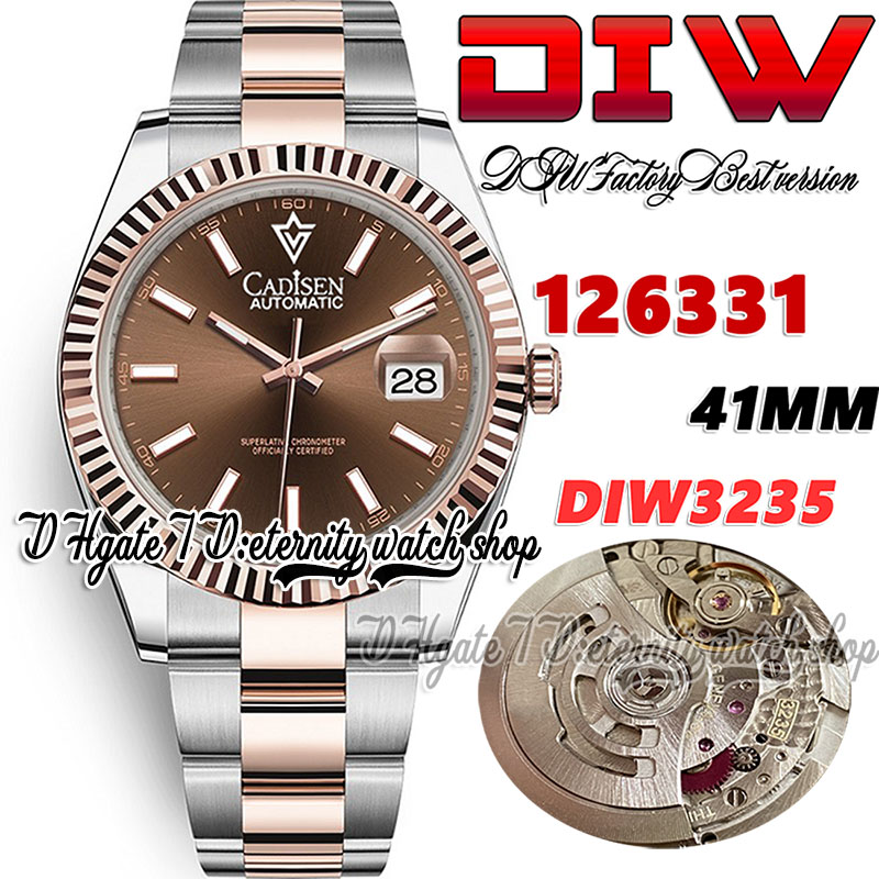 DIW diw126331 SA3235 Automatic Mens Watch 41MM Fluted Bezel Chocolate Dial Stick Markers 904L Oystersteel Bracelet With Same Serial Warranty Card eternity Watches, Watch waterproof cost
DIW diw126331 SA3235 Automatic Mens Watch 41MM Fluted Bezel Chocolate Dial Stick Markers 904L Oystersteel Bracelet With Same Serial Warranty Card eternity Watches, Watch waterproof cost