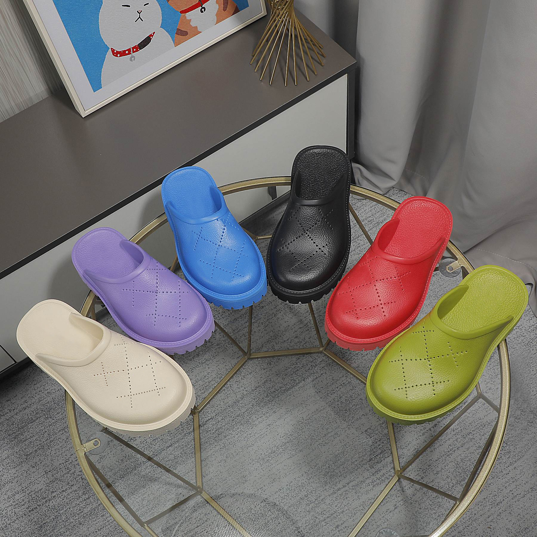 Women platform Sandals Slippers Perforated Sandal Logo Slip-on Rubber Mules men womens Fashion Slipper Hotel Bathroom slide Flat Summer Lazy Slides Beach sandal, 12- low purple
Women platform Sandals Slippers Perforated Sandal Logo Slip-on Rubber Mules men womens Fashion Slipper Hotel Bathroom slide Flat Summer Lazy Slides Beach sandal, 12- low purple
