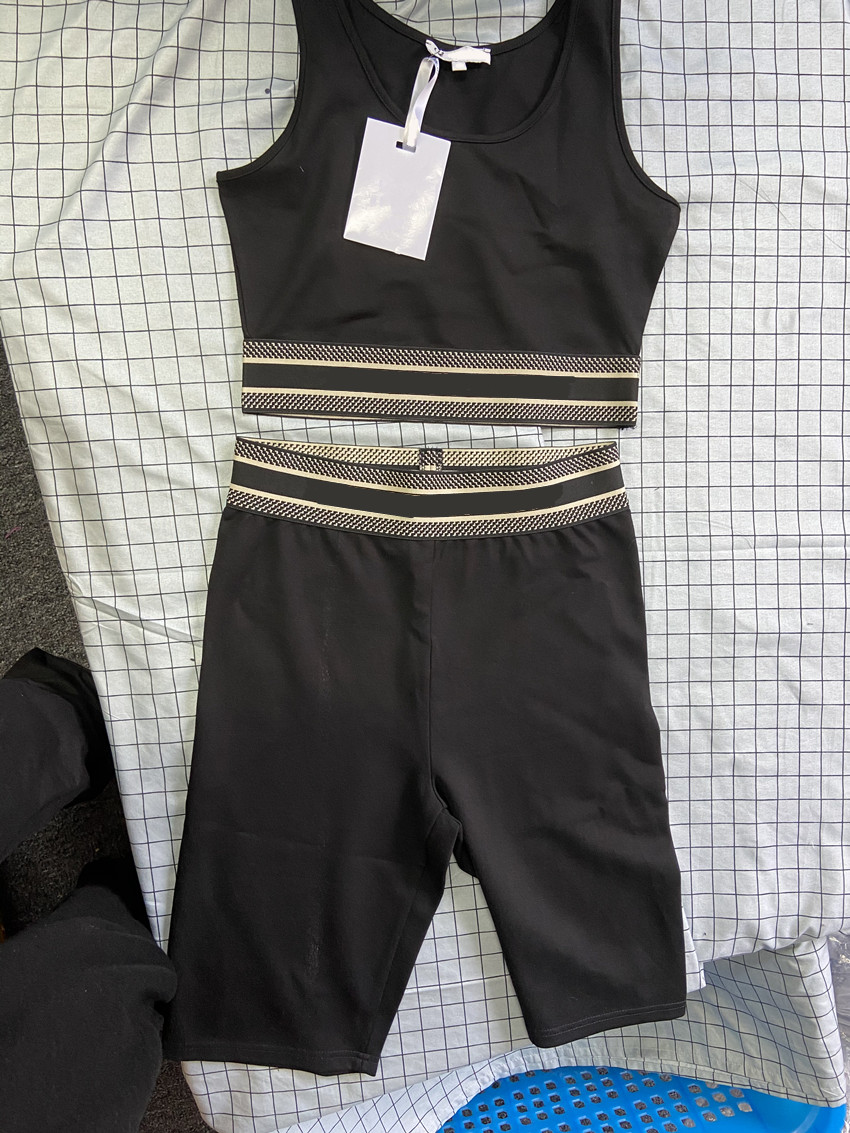 Women's Two Piece Pants Yoga Set Sleeveless Trousers Top set Vest Short Summer Retro Round Neck Sweat Suit Fitness Tracksuits, Black
Women's Two Piece Pants Yoga Set Sleeveless Trousers Top set Vest Short Summer Retro Round Neck Sweat Suit Fitness Tracksuits, Black