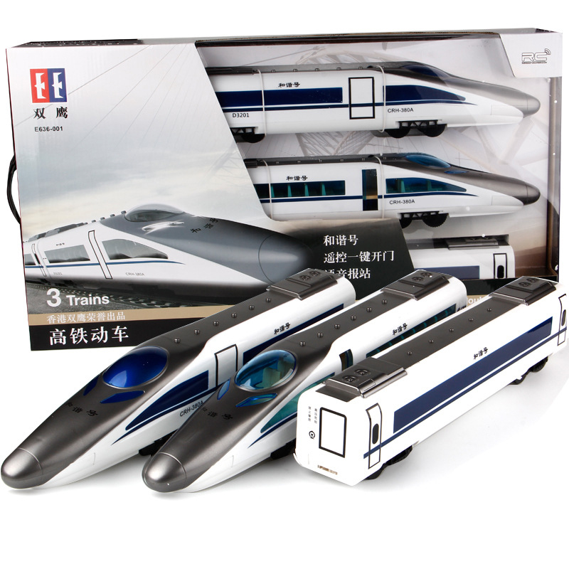 SY 2.4G RC High Speed Rail Train Toys, Remote Electric Open Door, 1.14M Super Big, 2 Headed Two-way Drive, Sound& LED Lights
SY 2.4G RC High Speed Rail Train Toys, Remote Electric Open Door, 1.14M Super Big, 2 Headed Two-way Drive, Sound& LED Lights