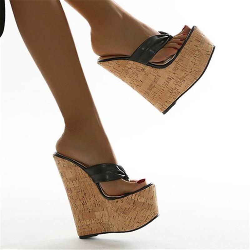 Slippers Sexy Super High Heel Shoes Large Size 35-43 Platform Wedges Pinch Toe Mules Footwear Women Sandals 2022 Pattern, Black
Slippers Sexy Super High Heel Shoes Large Size 35-43 Platform Wedges Pinch Toe Mules Footwear Women Sandals 2022 Pattern, Black