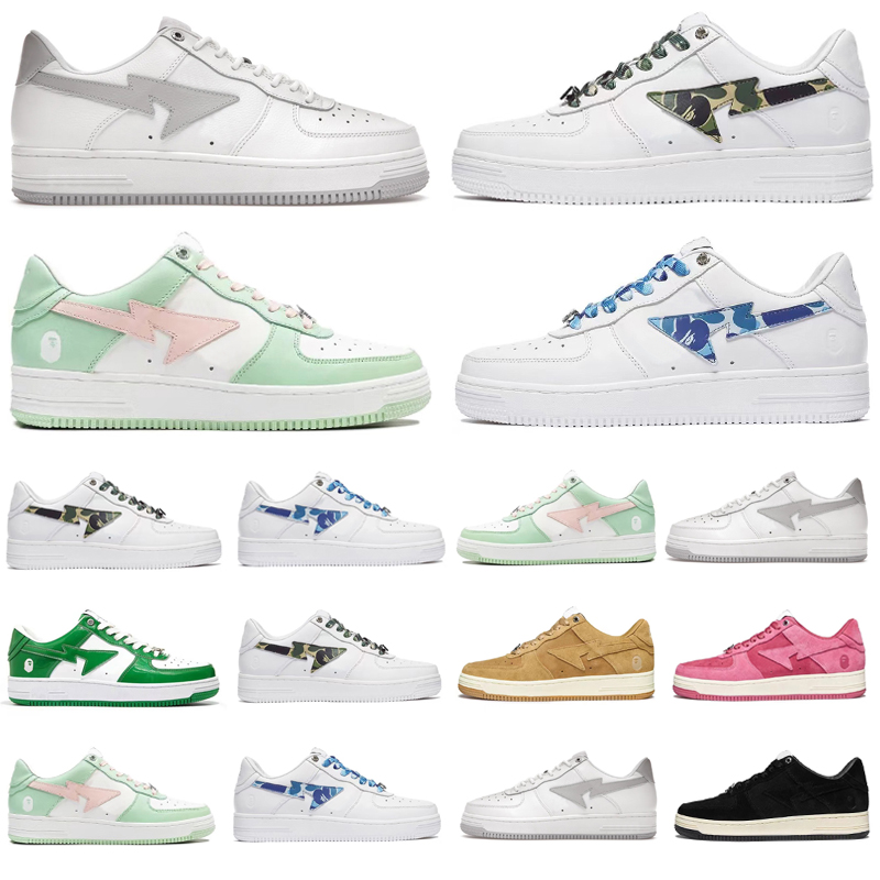 Bapestas Baped APE Men Women Running Shoes Sneaker BapeSta JJJJound Pastel Green Camo Blue Beige Black Suede Leather Mens Trainers Sports Sneakers Platform shoe, Pay for box
Bapestas Baped APE Men Women Running Shoes Sneaker BapeSta JJJJound Pastel Green Camo Blue Beige Black Suede Leather Mens Trainers Sports Sneakers Platform shoe, Pay for box