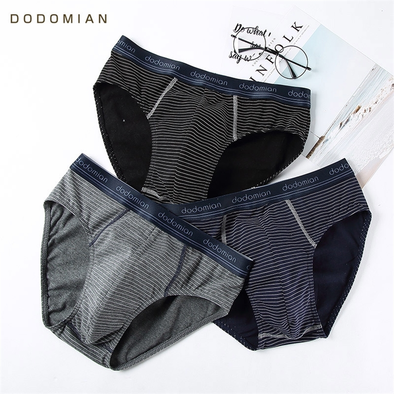 4pcs lot Men Underwear Briefs Cotton Striped Mens Sexy Briefs Low Waist Breathable Soft Gay Underwear Cueca Spring High Quality T200511