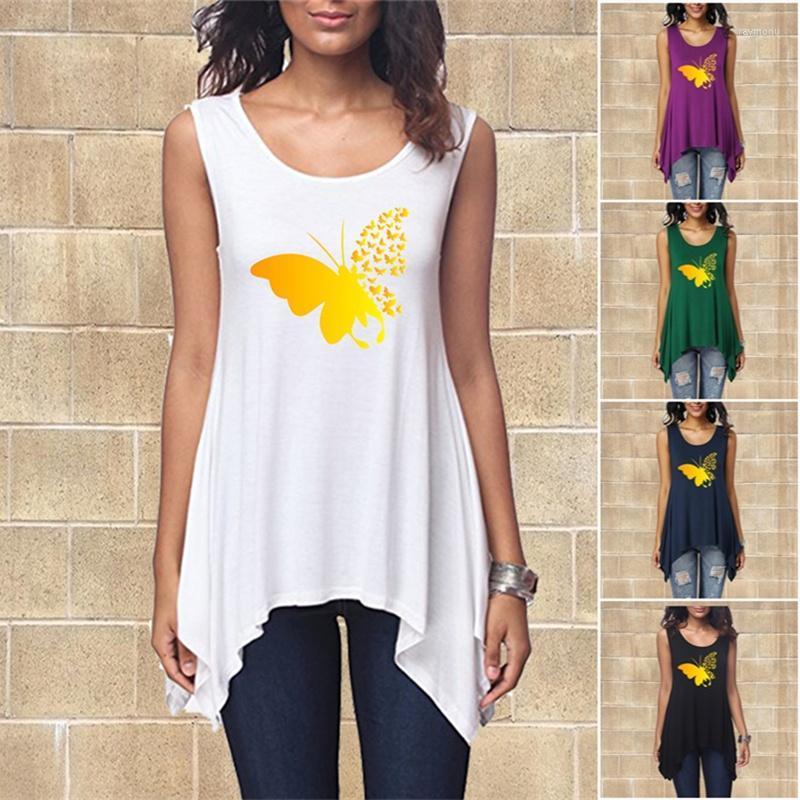 Women' T-Shirt Women Tank Top Fashion Sleeveless Shirt Butterfly Print Summer Round Neck Ladies Irregular Hem Loose TopWomen, Black
Women' T-Shirt Women Tank Top Fashion Sleeveless Shirt Butterfly Print Summer Round Neck Ladies Irregular Hem Loose TopWomen, Black