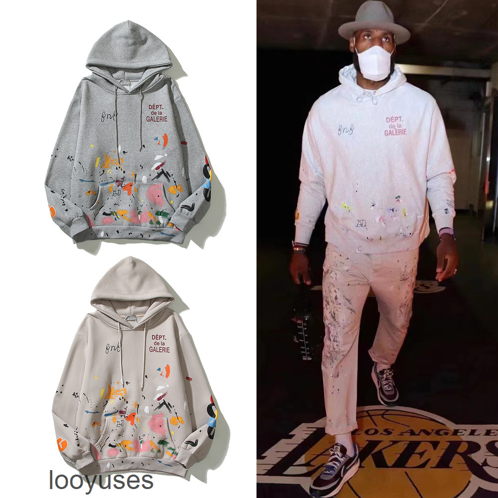 Hoodie Designer Galleryes Sweaters DEpt Hoodies 2022 Autumn Winter Los Angeles Graffiti Speckle Print Embroidered Sweater for Lovers, Gray
Hoodie Designer Galleryes Sweaters DEpt Hoodies 2022 Autumn Winter Los Angeles Graffiti Speckle Print Embroidered Sweater for Lovers, Gray