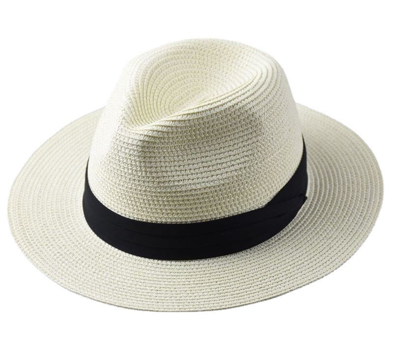 Large Size Panama Hats Lady Beach Wide Brim Straw Hat Man Summer Sun Cap Plus Size Fedora Hat 55-57cm 58-60cm 61-64cm