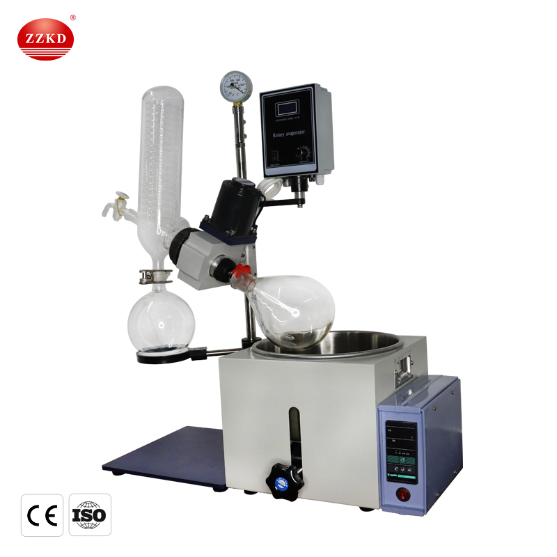 ZZKD Lab Supplies RE201 Rotary Evaporator to Effectively Separate Solvent Concentrate CBD Distillation and Extract Essential Oil