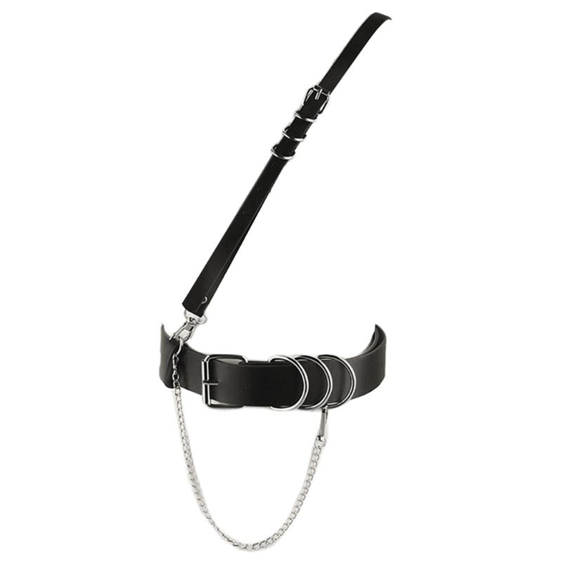 Belts Punk Waist Chain Gothic For Women Layered Body Belt With Adjustable Chains Halloween Dance Party Drop, Black
Belts Punk Waist Chain Gothic For Women Layered Body Belt With Adjustable Chains Halloween Dance Party Drop, Black