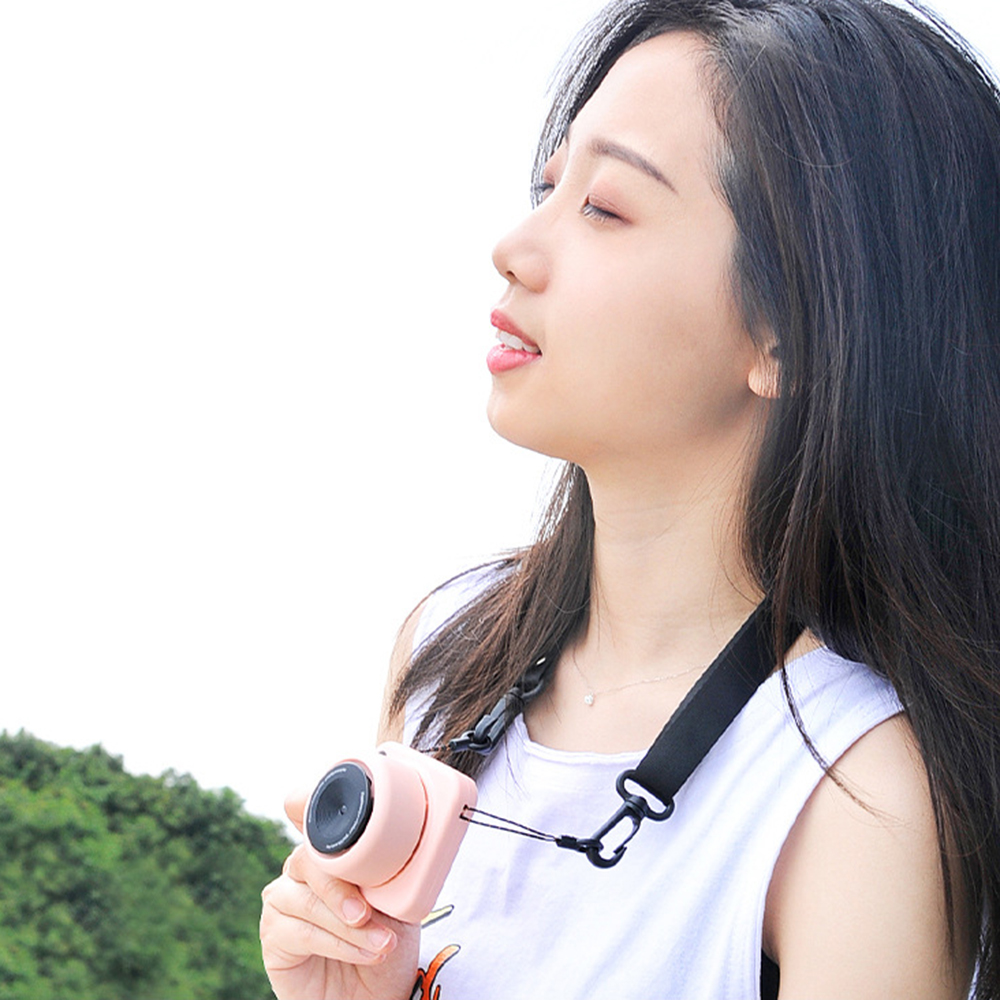 Epacket Retro camera hanging neck fan adjustable student outdoor portable mini cooling fan