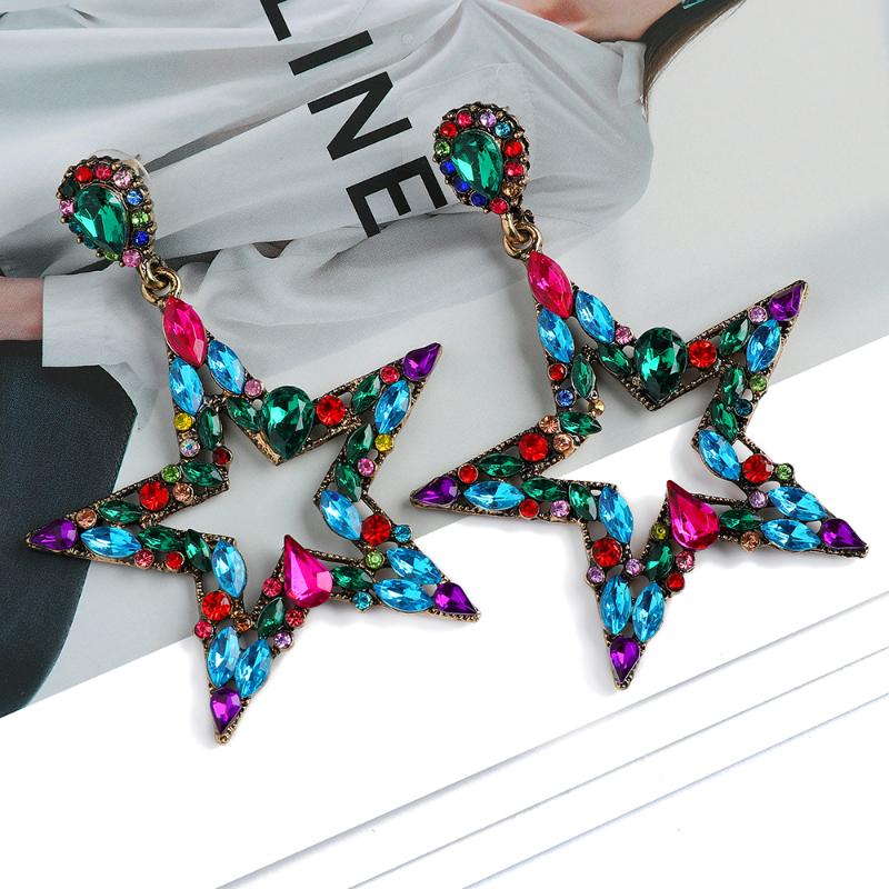 Dangle & Chandelier Fashion Pentagram Colorful Crystal Earrings For Women 2022 Trend Luxury Design Fairy Star Pendant Jewelry AccessoriesDan
Dangle & Chandelier Fashion Pentagram Colorful Crystal Earrings For Women 2022 Trend Luxury Design Fairy Star Pendant Jewelry AccessoriesDan