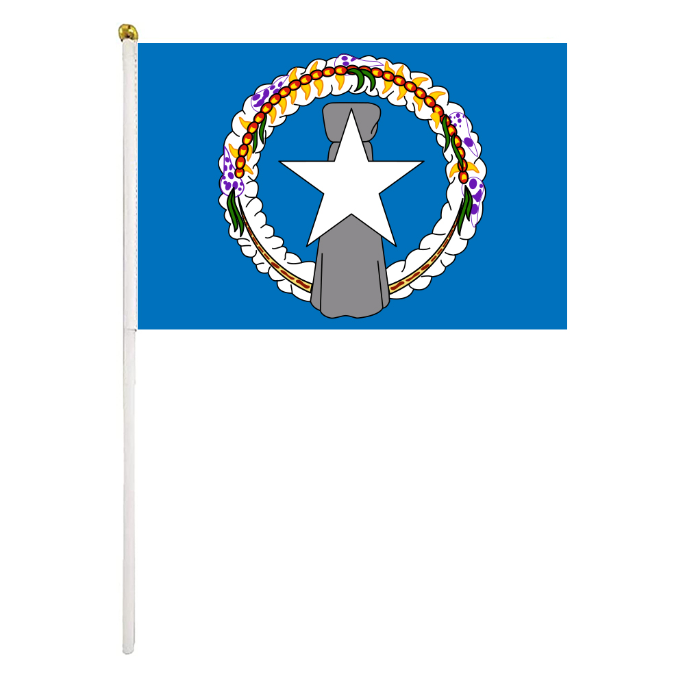 Northern Mariana Islands Hand Waving Flags 14x21 cm Polyester Country Banner With Plastic Flagpoles For Parades Sports Events Festival Celebrations
Northern Mariana Islands Hand Waving Flags 14x21 cm Polyester Country Banner With Plastic Flagpoles For Parades Sports Events Festival Celebrations