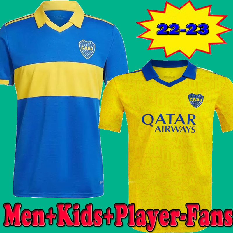 New 22 23 Boca Juniors soccer jersey Player Version Fans CARLITOS MARADONA TEVEZ DE ROSSI 2022 2023 football shirt men kids kit sets Women home away third 3rd yellow, Special model
New 22 23 Boca Juniors soccer jersey Player Version Fans CARLITOS MARADONA TEVEZ DE ROSSI 2022 2023 football shirt men kids kit sets Women home away third 3rd yellow, Special model