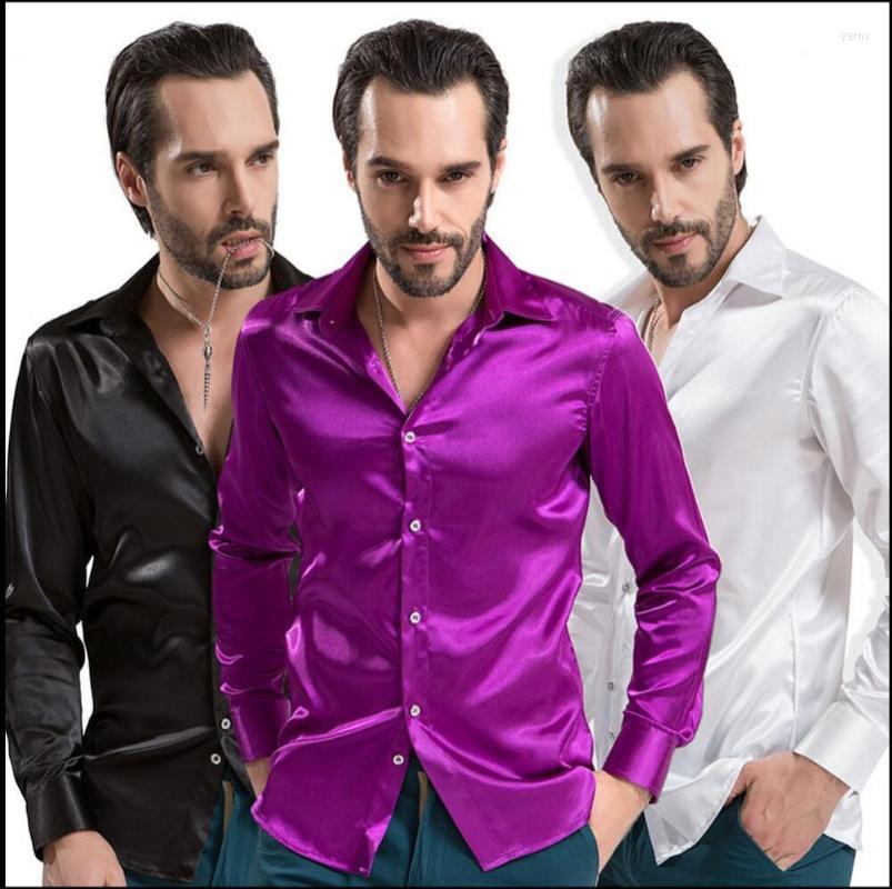 S-3xl Spring And Summer Men's Casual Long-sleeved Silk Shirt Solid Color Plus Size Thin Loose Singer Clothing Shirts, 11
S-3xl Spring And Summer Men's Casual Long-sleeved Silk Shirt Solid Color Plus Size Thin Loose Singer Clothing Shirts, 11