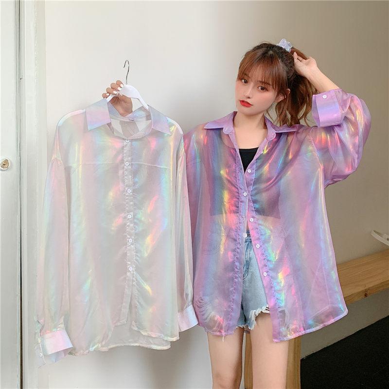 Women' Polos Glow Sun Protection Shirts Women Clothing 2022 Spring Summer Large Size Loose Shirt Female Long Sleeve Cardigan Blouse Aq014Wo, Purple
Women' Polos Glow Sun Protection Shirts Women Clothing 2022 Spring Summer Large Size Loose Shirt Female Long Sleeve Cardigan Blouse Aq014Wo, Purple