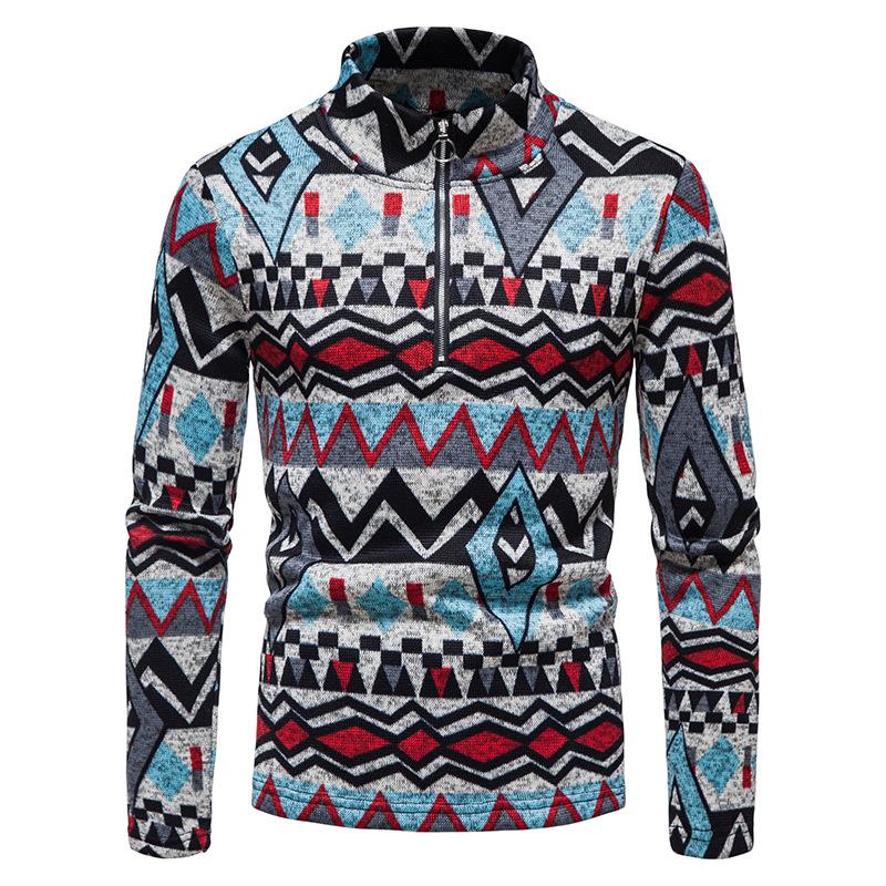 Men' Sweaters European Code Sweater Men' Zipper Stand-up Collar Ethnic Style Flower Outer Wear And Inner WearMen
Men' Sweaters European Code Sweater Men' Zipper Stand-up Collar Ethnic Style Flower Outer Wear And Inner WearMen