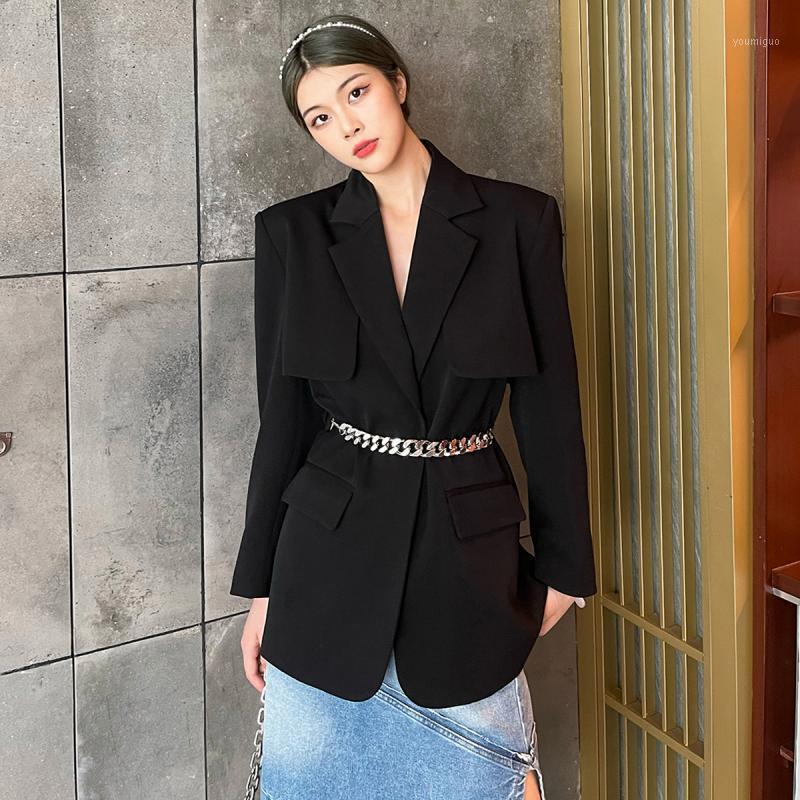 Women's Suits & Blazers Women Coat Metal Chain Blazer 2022 Trendy Design Suit, Black
Women's Suits & Blazers Women Coat Metal Chain Blazer 2022 Trendy Design Suit, Black