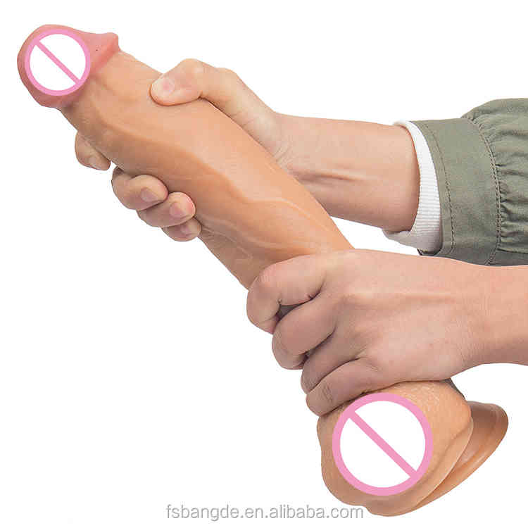 Sexy Toys Customized japanese xx real skin feeling 12 inches big giant dildo realistic for women sex cock man