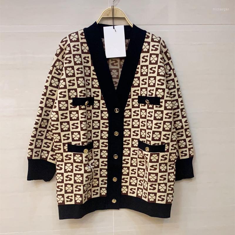Women' Knits & Tees Woman Cardigan Sandro Cardigans For Women Knitted Letter Design Spring Autumn Jacket Coat Top Mich22, Color
Women' Knits & Tees Woman Cardigan Sandro Cardigans For Women Knitted Letter Design Spring Autumn Jacket Coat Top Mich22, Color