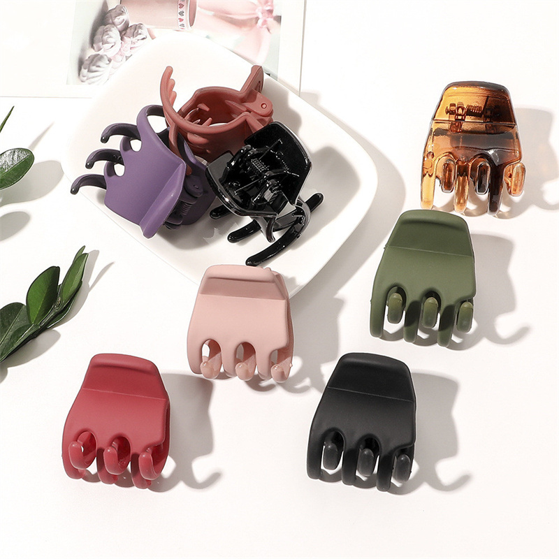 Yamog Women Small Size Three Teeth Hair Clips Clamp Pure Color Frosted Plastic Alloy Hair Claw Clip Female Head Wear Ponytail Scrunchies Hairpins Ornaments 3.5 CM
Yamog Women Small Size Three Teeth Hair Clips Clamp Pure Color Frosted Plastic Alloy Hair Claw Clip Female Head Wear Ponytail Scrunchies Hairpins Ornaments 3.5 CM