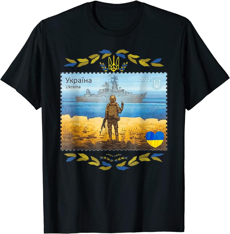 Men' T-Shirts Warship Ukraine Trident Postage Stamp Flag Pride Men T-Shirt Short Sleeve Casual Cotton O-Neck Shirts, Black
Men' T-Shirts Warship Ukraine Trident Postage Stamp Flag Pride Men T-Shirt Short Sleeve Casual Cotton O-Neck Shirts, Black