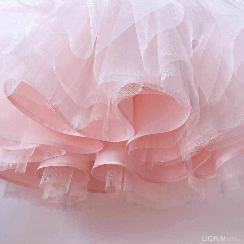 Flower Girl Dress for Weddings Princess Dress Girl Big Bow Ball Gown Birthday Piano Performance Dress Girl Clothes DJ005 Y220510