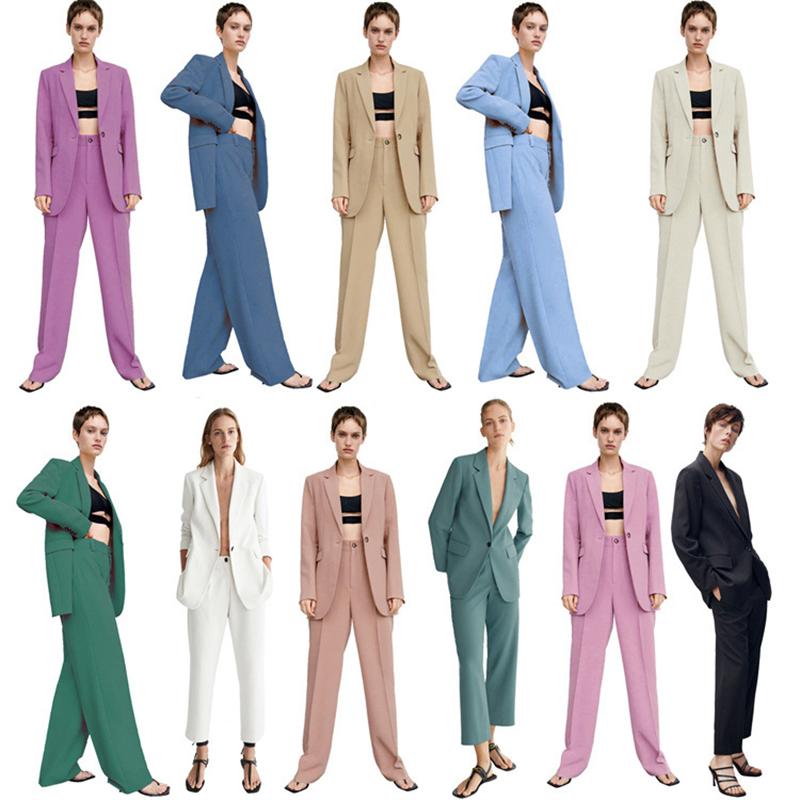 Women' Two Piece Pants Women Chic Office Suits Blazer Trousers Vintage Coat Notched Collar Long Sleeve Ladies Outerwear Stylish Tops 2Pcs J, As picture
Women' Two Piece Pants Women Chic Office Suits Blazer Trousers Vintage Coat Notched Collar Long Sleeve Ladies Outerwear Stylish Tops 2Pcs J, As picture