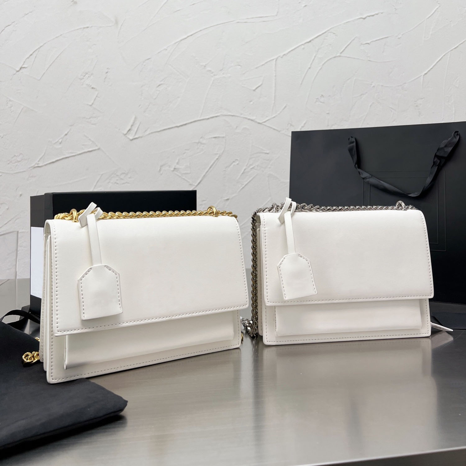 Luxury Designer Sunset Bag Classic Latest Color Women Shoulder Bags Chain Handbag Toothpick Pattern Leather Womens Cross Body Handbags XB50043, With box
Luxury Designer Sunset Bag Classic Latest Color Women Shoulder Bags Chain Handbag Toothpick Pattern Leather Womens Cross Body Handbags XB50043, With box