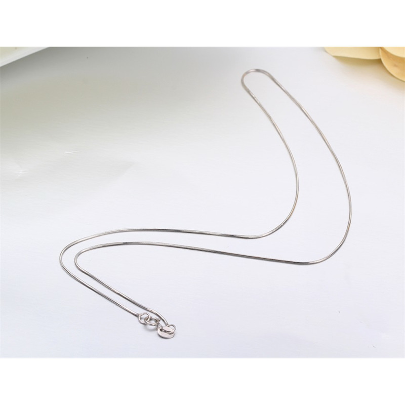 35cm 80cm 0 75mm Thin Slim Real 925 Sterling Silver Octagon Snake Chains Long Necklace Women Kids Girls Jewelry Kolye Colier 220722