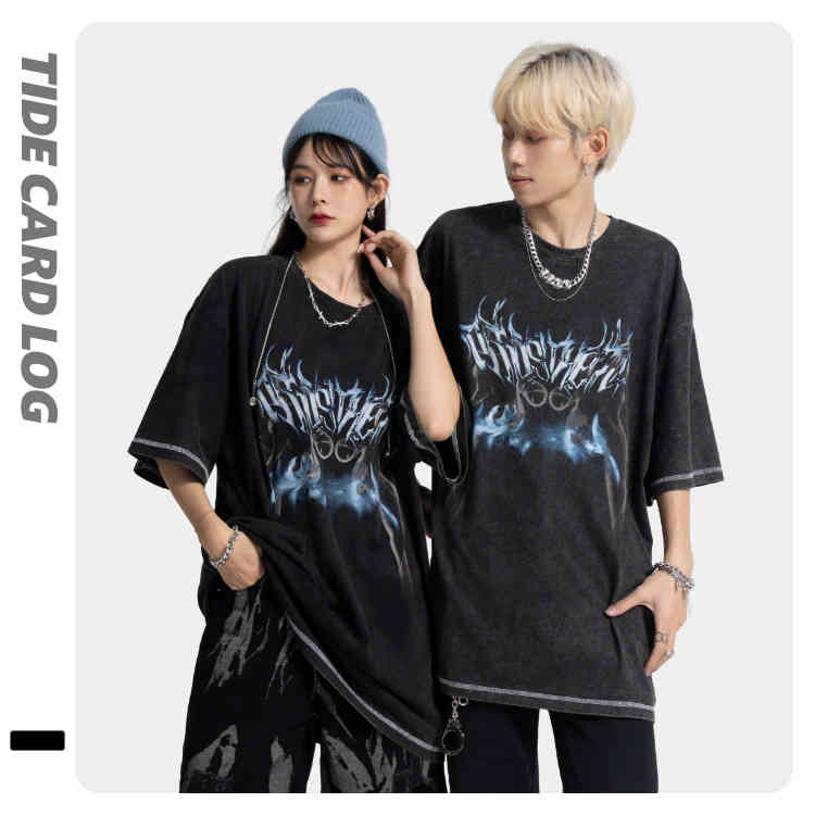 brand log | 2022 spring and summer new hassu smoke printing washing short sve lovers loose T-shirt, Black
brand log | 2022 spring and summer new hassu smoke printing washing short sve lovers loose T-shirt, Black