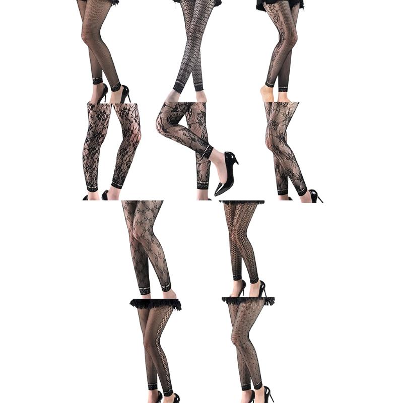 Socks & Hosiery Women Sexy High Waist Fishnet Footless Leggings Flower Jacquard Patterned Mesh Net Tights Black Ankle Pantyhose Stocking M6C
Socks & Hosiery Women Sexy High Waist Fishnet Footless Leggings Flower Jacquard Patterned Mesh Net Tights Black Ankle Pantyhose Stocking M6C