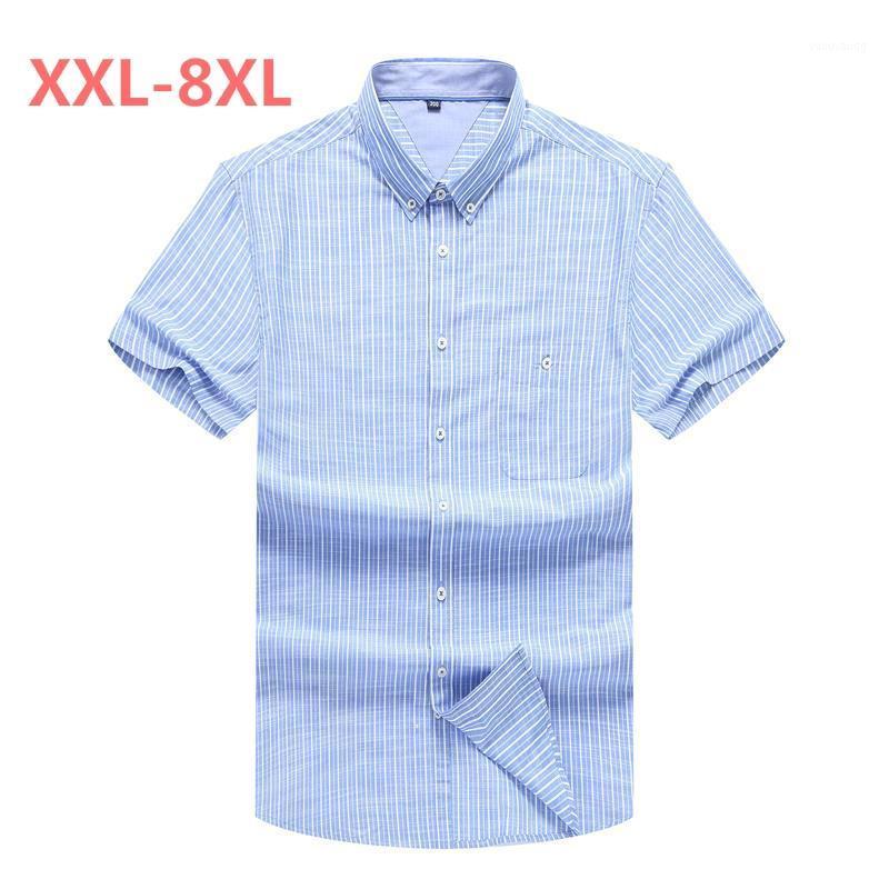 Plus Size 10XL 8XL 6XL 5XL Style Short Shirt Men Brand Clothing Fashion Striped Male Top Quality Cotton Casual Men's Shirts
Plus Size 10XL 8XL 6XL 5XL Style Short Shirt Men Brand Clothing Fashion Striped Male Top Quality Cotton Casual Men's Shirts