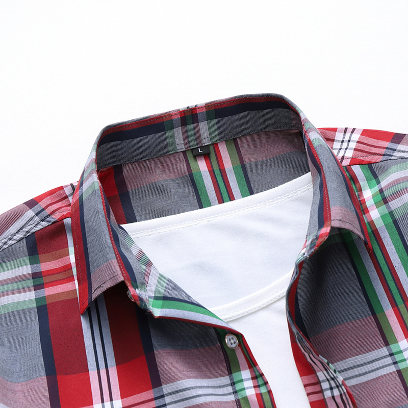 Fashion Plaid Shirt Men Summer Casual Short Sleeve Shirts Mens Plus Size Beach Hawaiian Tops Blouse Male 5XL 6XL 7XL 220322