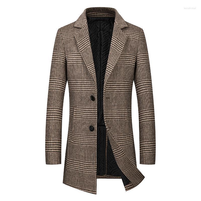 Men's Wool & Blends Long Coat 2022 Winter British Style Plus Cotton Warm Blended Jacket Business Fashion Mens Long-sleeved Lapel Kend22, Gray
Men's Wool & Blends Long Coat 2022 Winter British Style Plus Cotton Warm Blended Jacket Business Fashion Mens Long-sleeved Lapel Kend22, Gray
