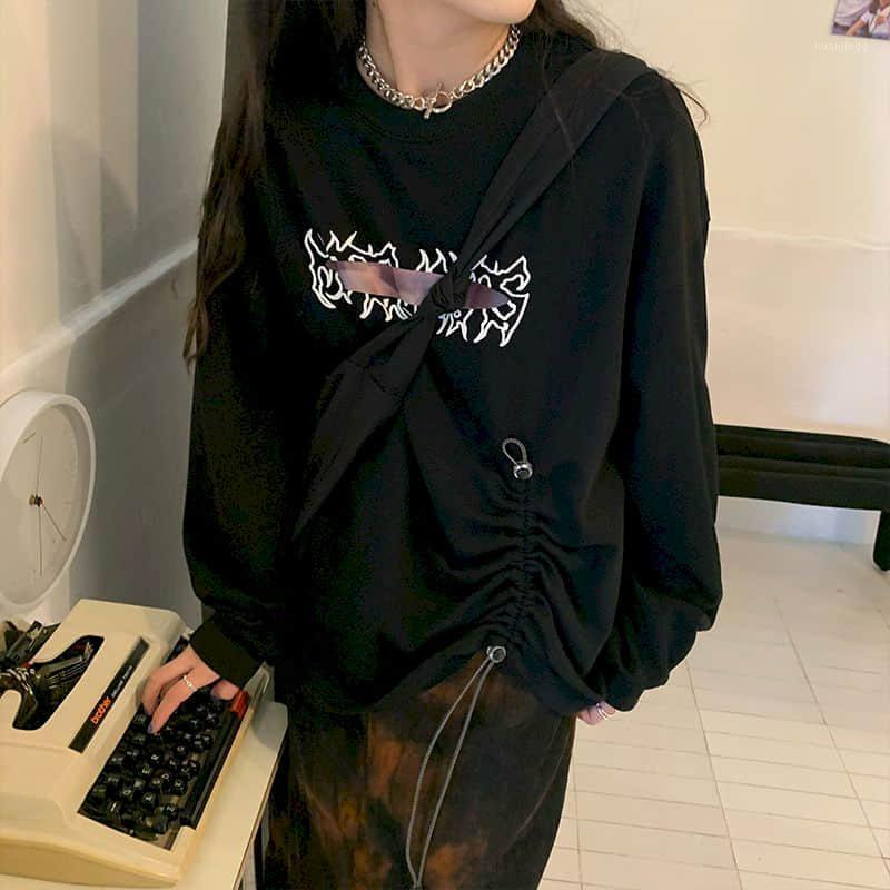 Women's Hoodies & Sweatshirts Black Women Drawstring Irregular Design Sense Letter Printing Foreign Style Loose Hedging Student Sweatshirt I
Women's Hoodies & Sweatshirts Black Women Drawstring Irregular Design Sense Letter Printing Foreign Style Loose Hedging Student Sweatshirt I